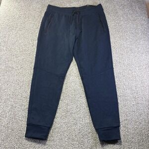 NWT American Eagle‎ Sweatpants Mens Large Blue Fleece Joggers Zip Pockets Cuffed